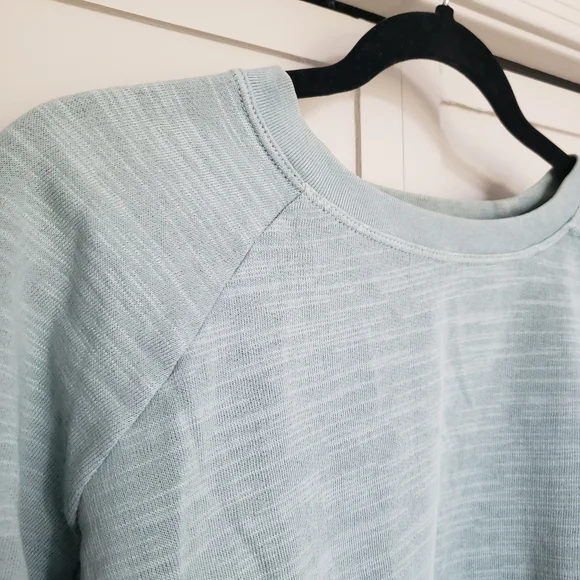 JCrew Vintage Soft Blue French Terry Crewneck Size Small - Picture 2 of 6